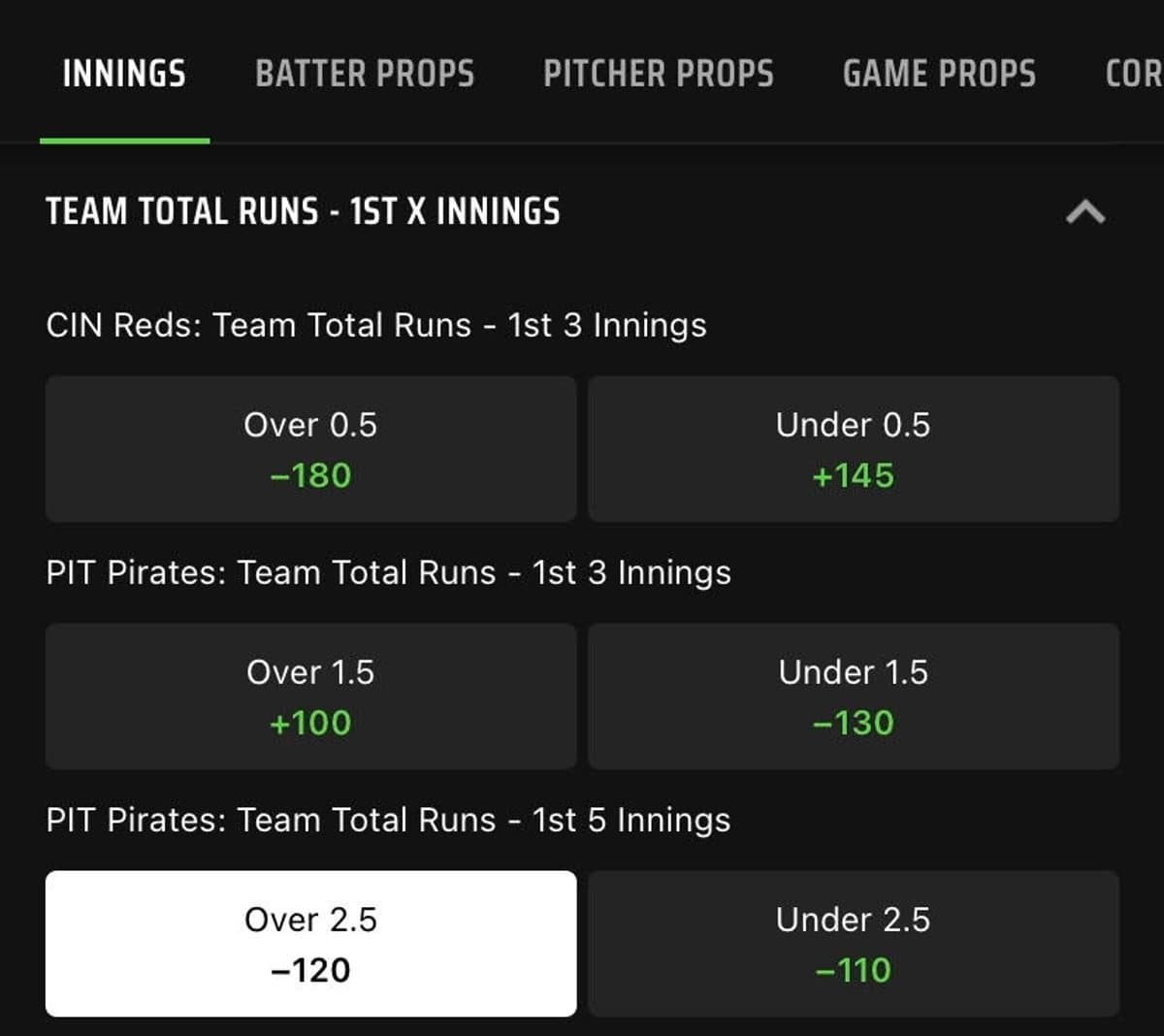 FML MLB saturday pick